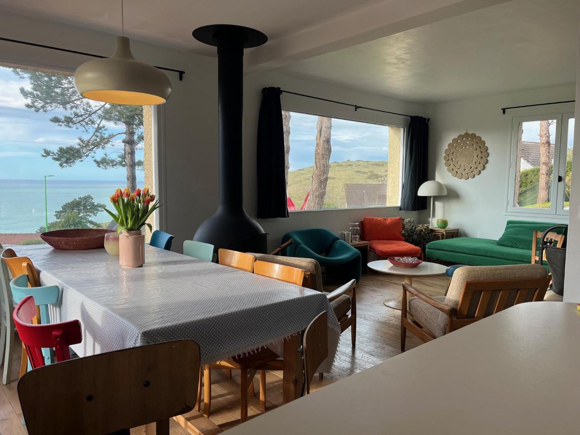Maison Le Coteau Plage Vue Mer, 8 Pers. Petit Caux Bagian luar foto